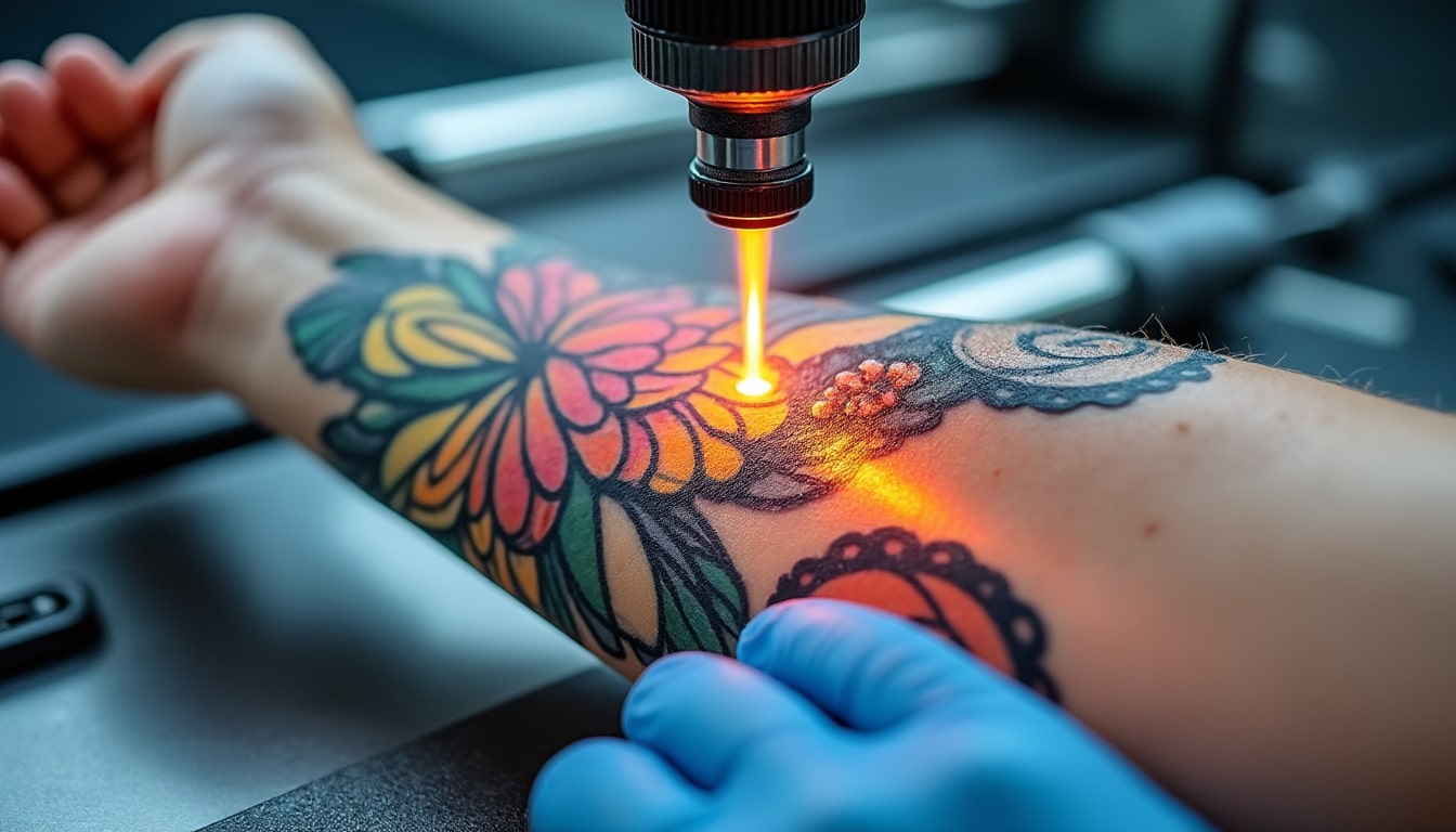 découvrez comment l'effacement des tatouages par pulvérisation thermique utilise le laser industriel pour une suppression précise et efficace.