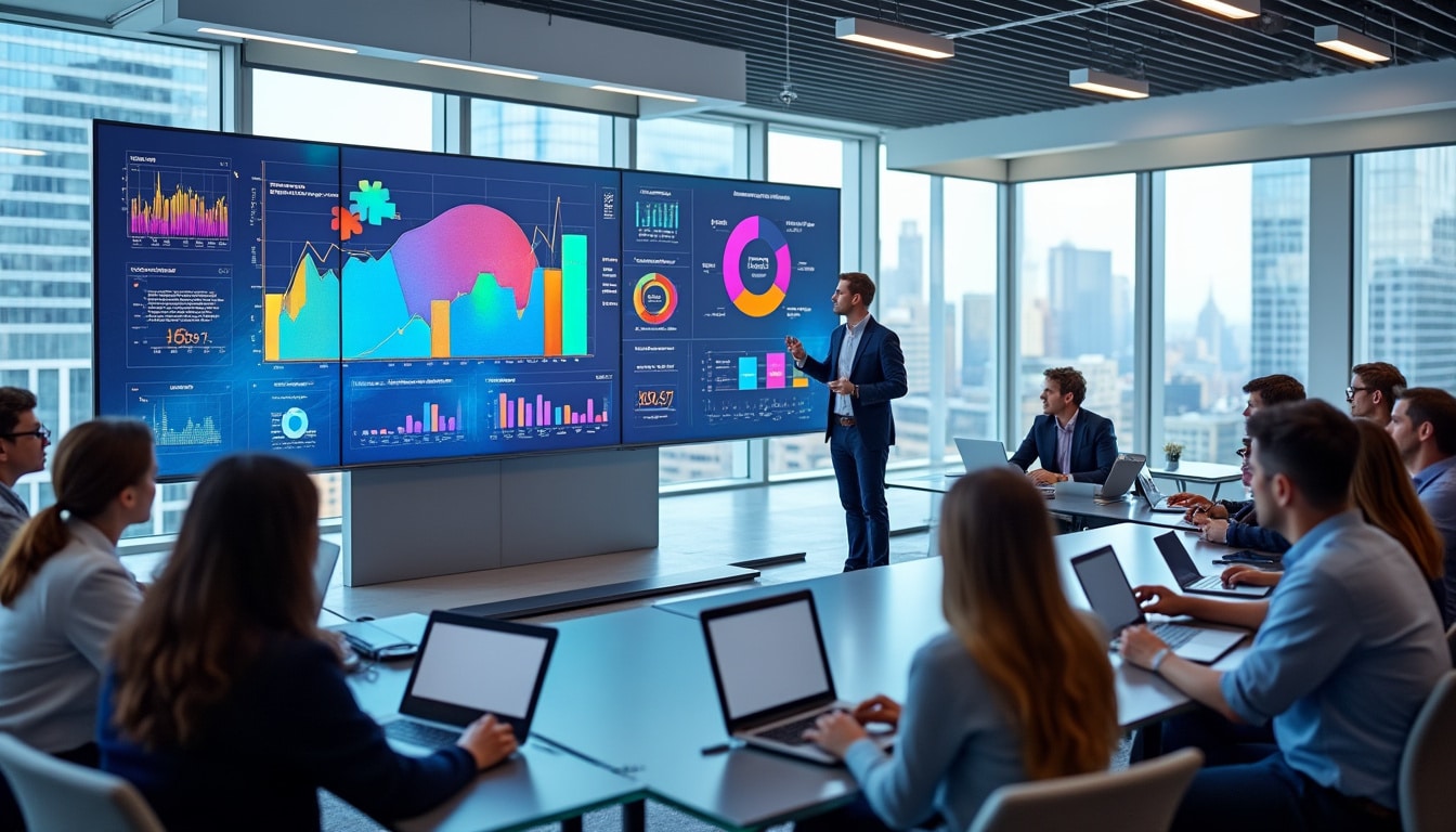 découvrez comment un support de présentation visuel attrayant peut améliorer l'efficacité de votre webinaire de vente en captant l'attention et en soutenant vos arguments.
