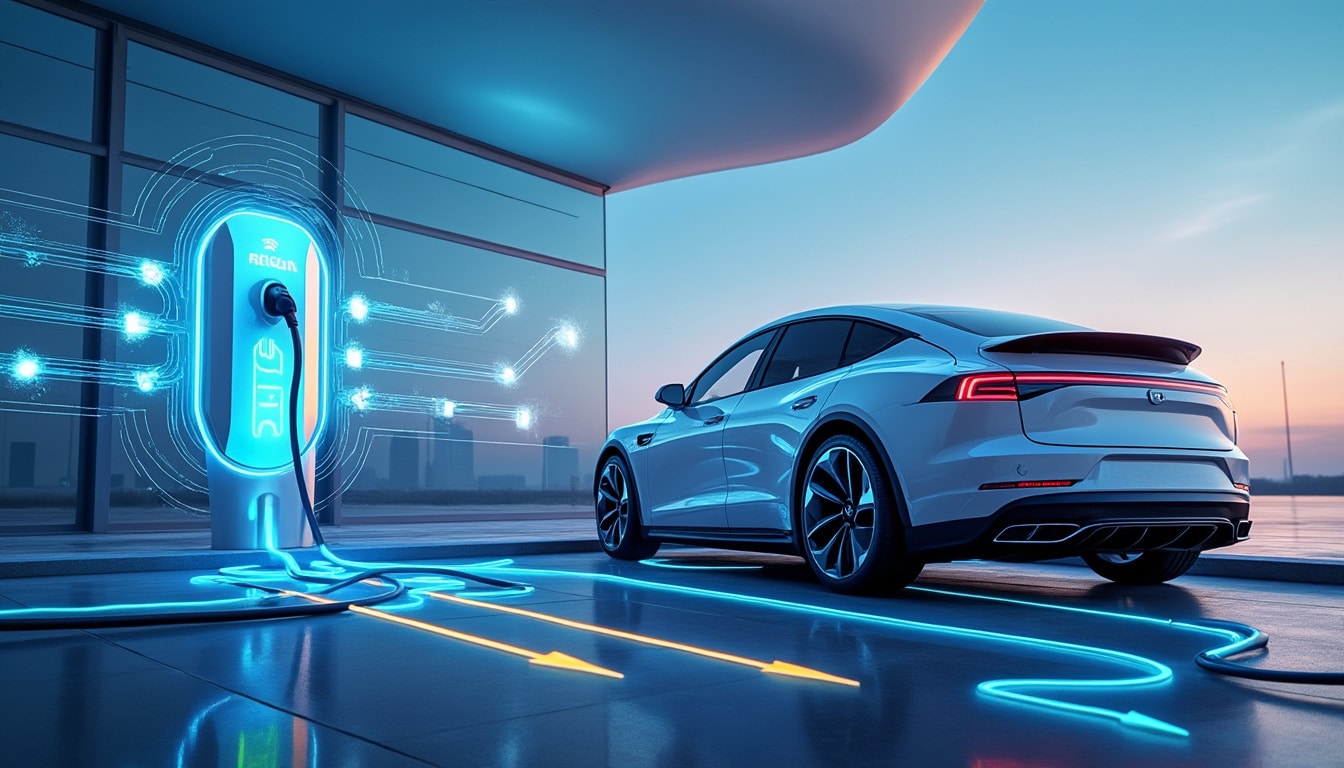 découvrez comment la recharge bidirectionnelle permet la restitution de l'énergie du véhicule vers le réseau électrique, optimisant ainsi la gestion énergétique et la durabilité.