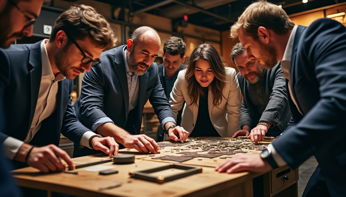 dynamisez votre séminaire team building avec un escape game en groupe, une activité ludique qui encourage la résolution d'énigmes, la collaboration et le renforcement des liens entre collègues.